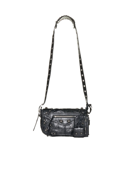 Balenciaga Men Le Cagole Xs Flap Bag For Men In Black