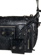 Balenciaga Men Le Cagole Xs Flap Bag For Men In Black