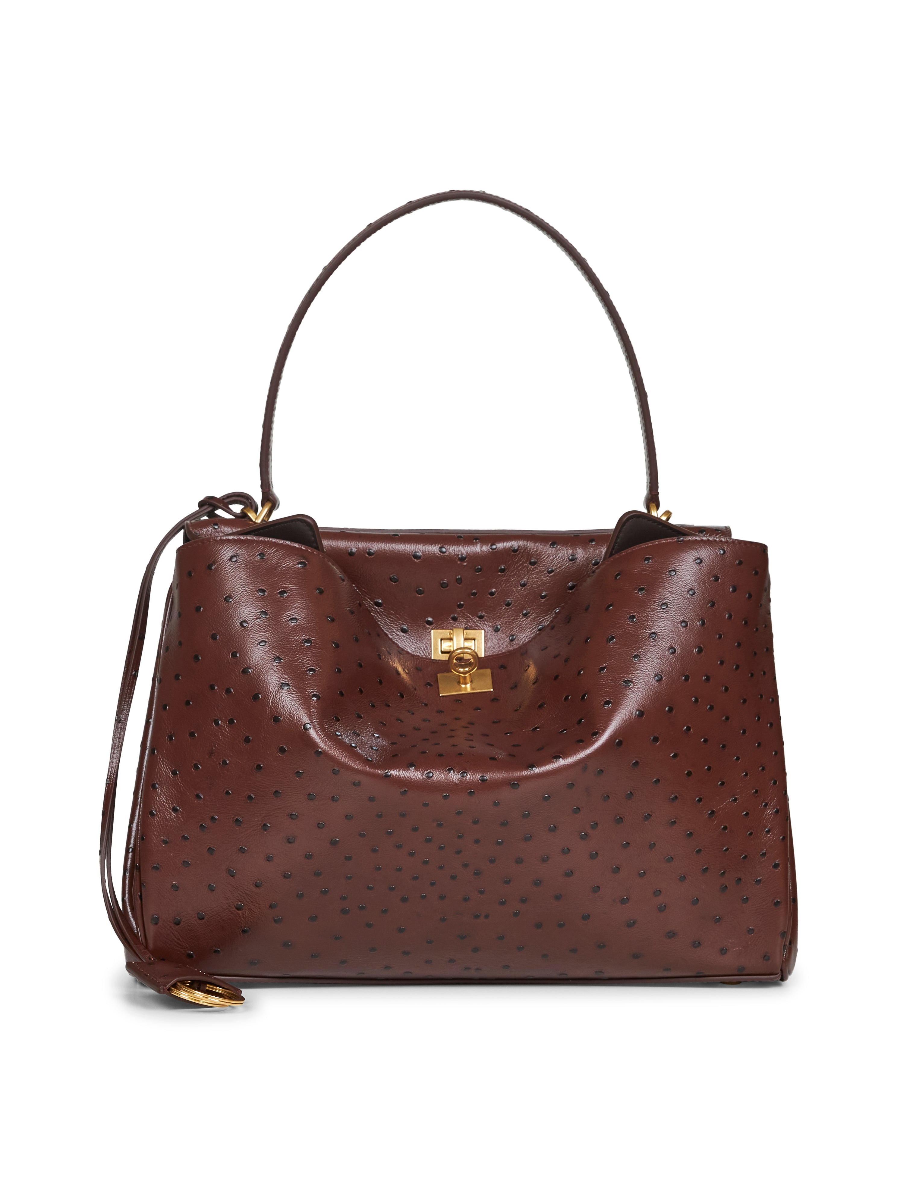 Balenciaga Women Brown Rodeo Medium Handbag