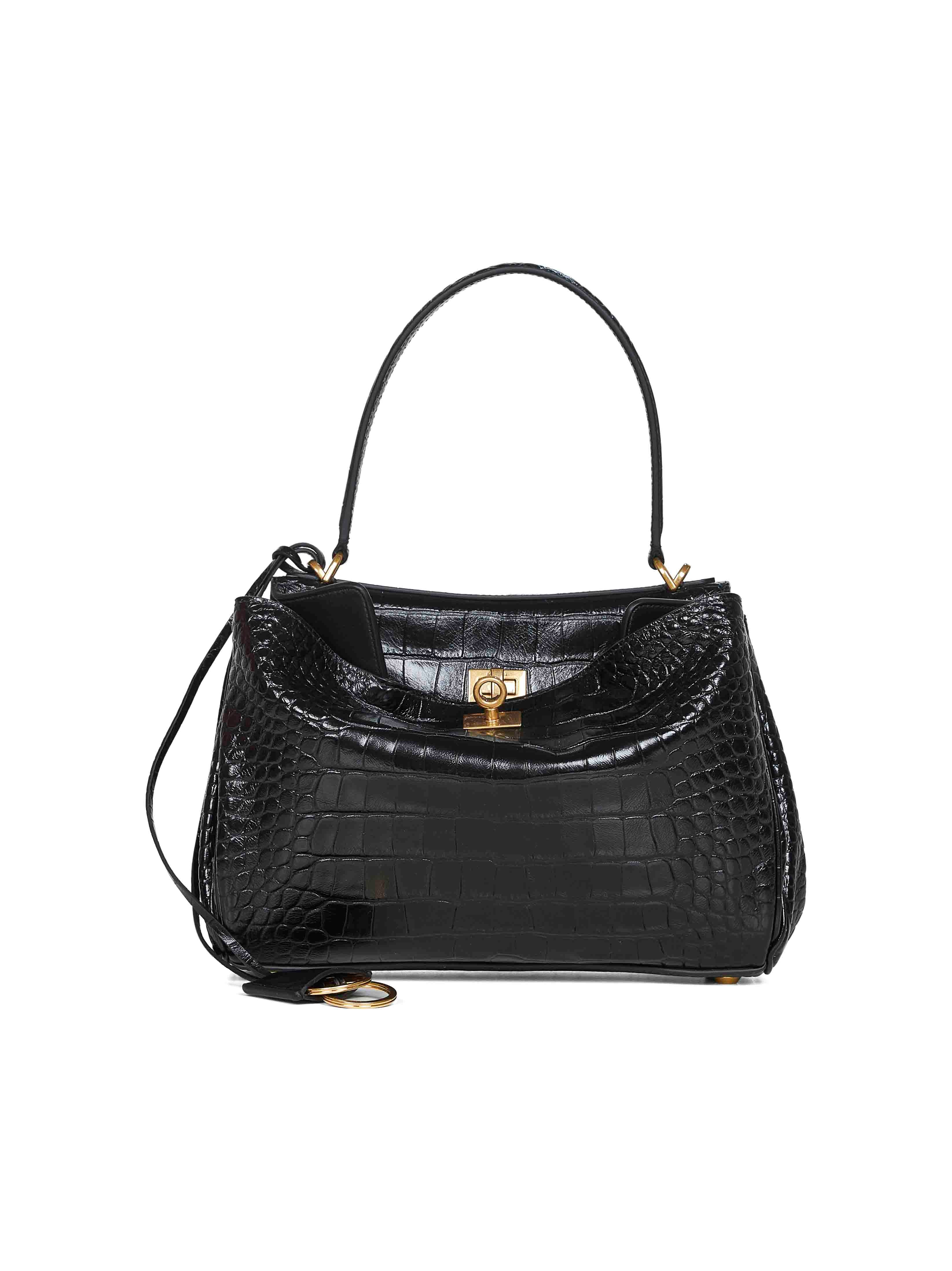 Balenciaga Women Black Rodeo Small Handbag