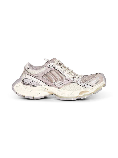 Balenciaga Women Beige And Grey Stapler Sneakers