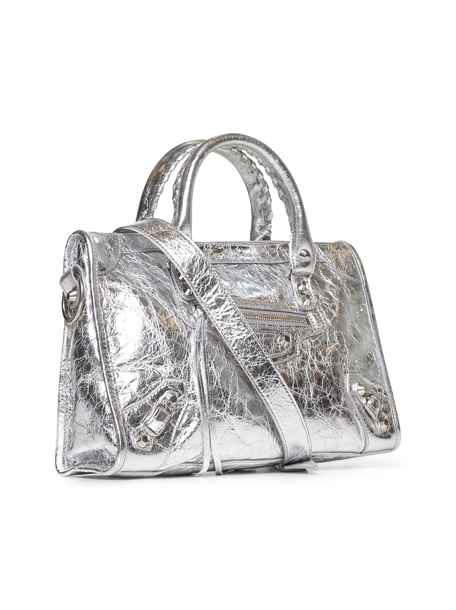Balenciaga Women Silver Le City Small Bag