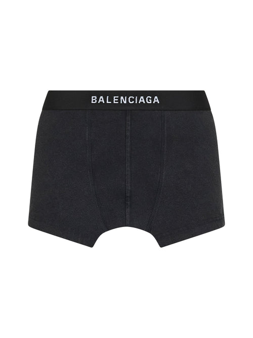 Balenciaga Women Black Cut Off Brief Skirt