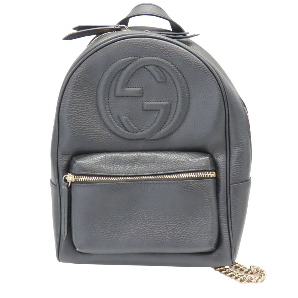 Gucci Leather Soho Interlocking G Backpack 431570