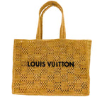 Louis Vuitton Summer Shopper Damier Raffia Tote Bag