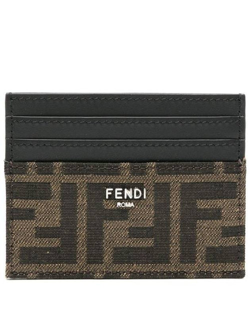 Fendi Fendi Ff Jacquard Card Holder Accessories