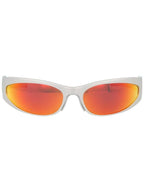 Balenciaga Eyewear Reverse XP Wrap Oval Frame Sunglasses