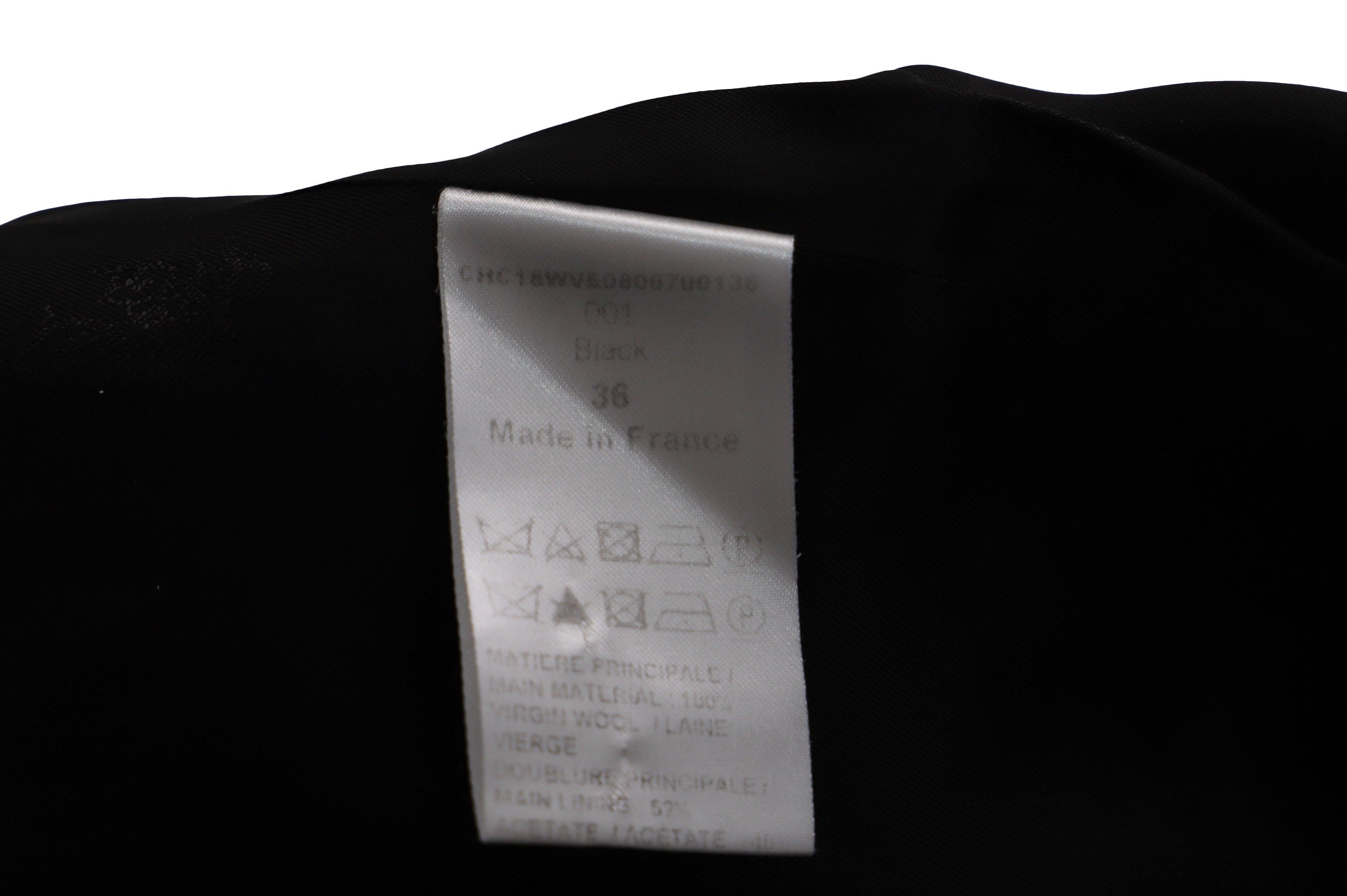 Chloe Blazer Jacket in Black Virgin Wool