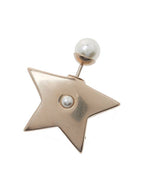 Tribales Star Resin Pearl Earrings Gold Dior