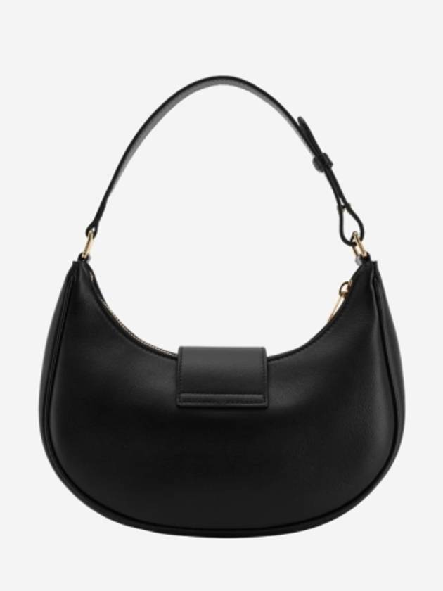 CELINE Ava Triomphe Smooth Calfskin Shoulder Bag Black