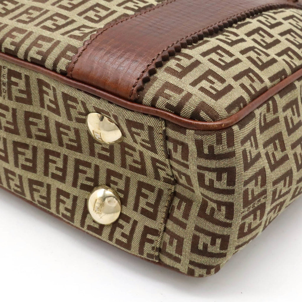 Fendi   Canvas Leather Shoulder Bag Tote Bag ()