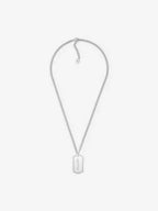 CD Plate Pendant Necklace Silver Dior