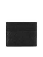Bottega Veneta Intrecciato Card Wallet Black