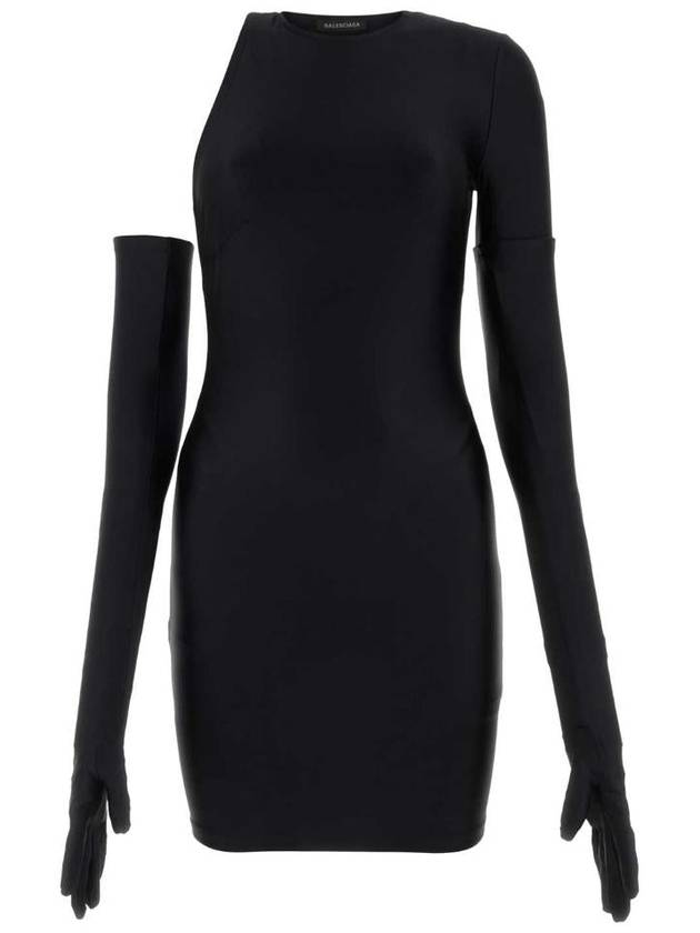 Balenciaga one shoulder dress WITH gloves 746152 TNV431000 B0010431857