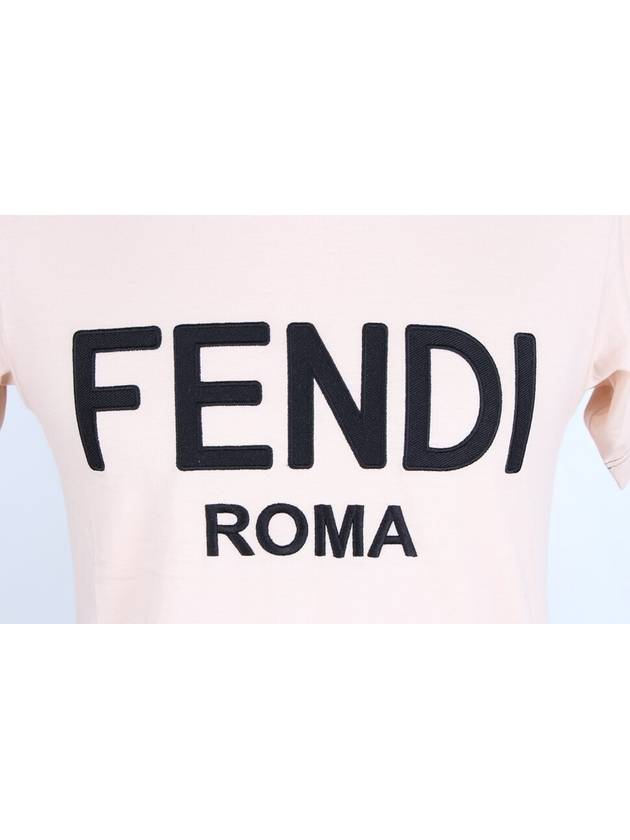 Fendi Women s Logo Embroidered T Shirt XS