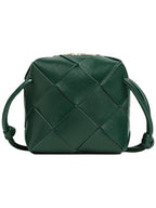 Bottega Veneta Cassette Intrecciato Mini Shoulder Bag Emerald Green