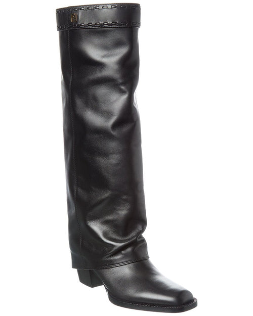 FENDI Show Leather Knee-High Boot
