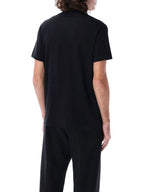 Burberry Check Label Cotton Short Sleeve T-Shirt Black