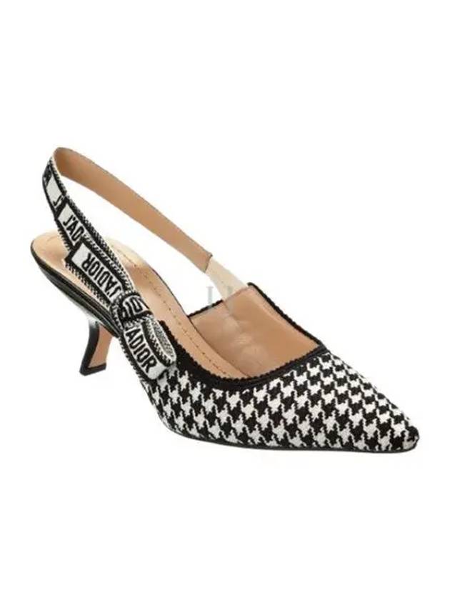 J'adior Micro Houndstooth Slingback Heels Dior