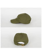 CELINE Embroidered Logo Cotton Ball Cap Vert Grise