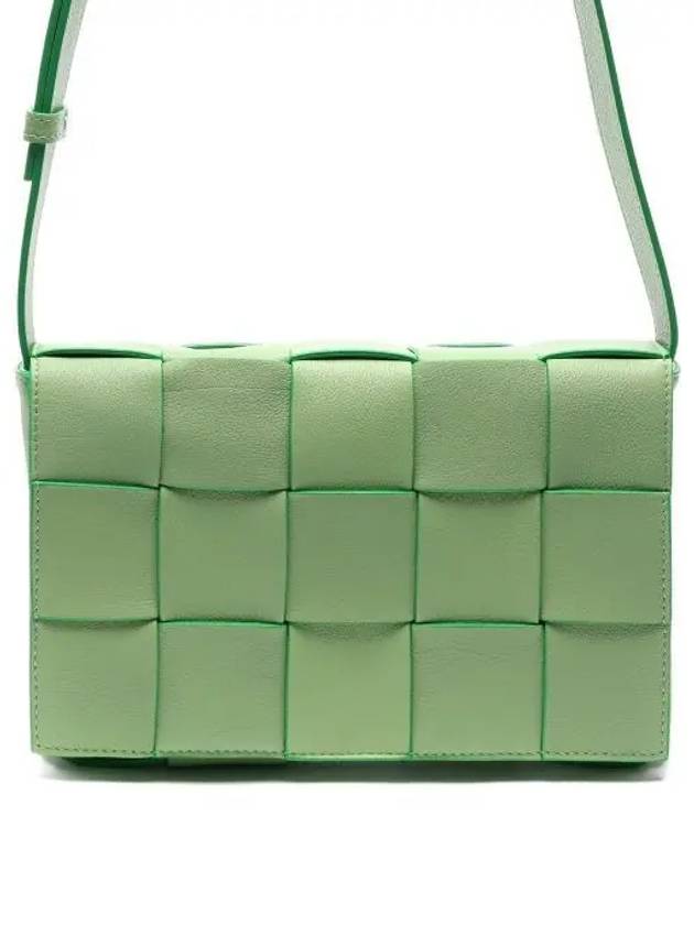 Bottega Veneta Lambskin Small Cross Bag Light Green