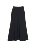 Balenciaga bias A-line skirt black