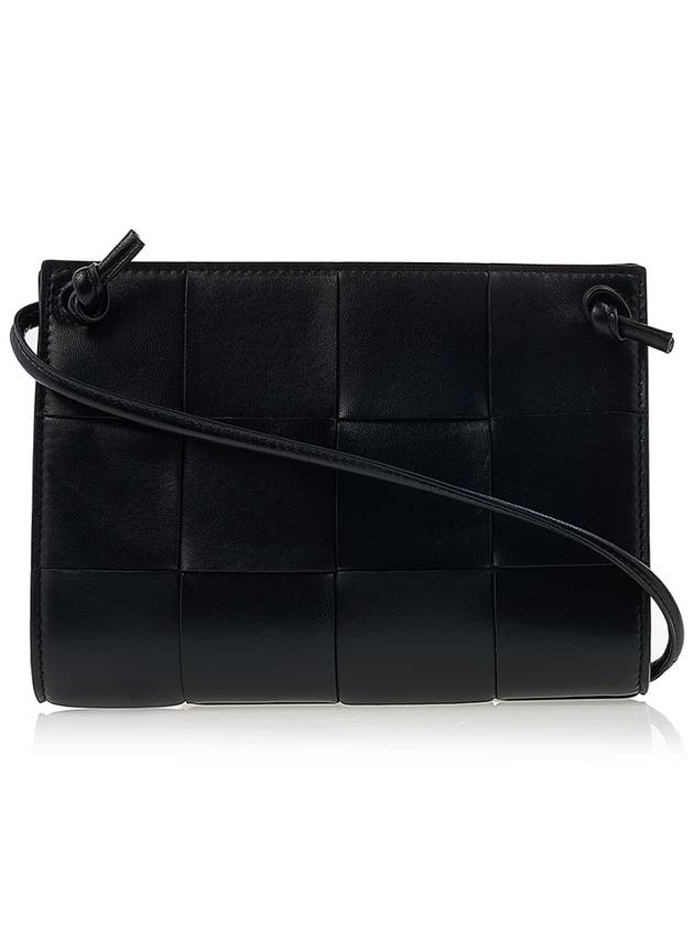 Bottega Veneta Intrecciato Cassette Mini Cross Bag Black