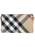 Burberry Snip Check Chain Mini Shoulder Bag Sand