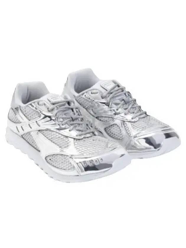 Bottega Veneta Orbit Low-Top Sneakers Silver