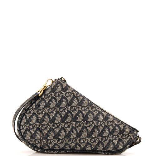 Dior Vintage Saddle Bag Diorissimo Canvas Mini