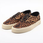 Saint Laurent  Canvas Sneakers 40 Men Brown 603496 Leopard