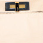 Fendi  Leather Beads Lining Large Peekaboo Top Handle Bag