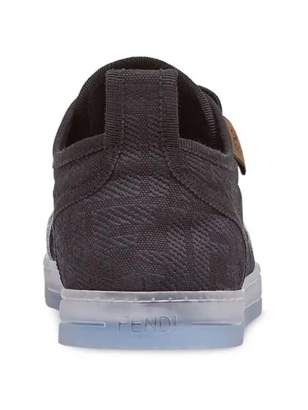 Fendi Women's FF Logo Canvas Low Top Sneakers Black