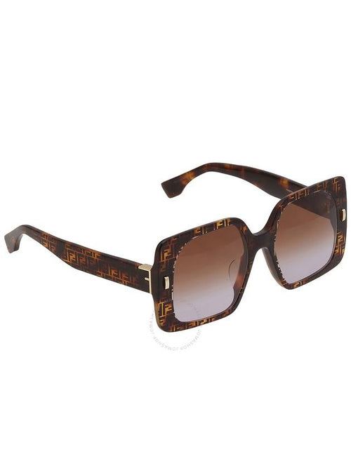 Fendi Fendi Brown Gradient Square Ladies Sunglasses FE40036U 55F 53