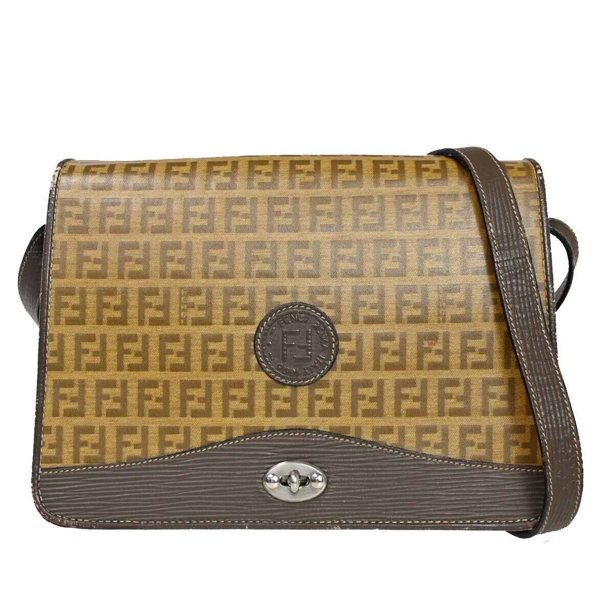 Fendi Zucchino  Canvas Shoulder Bag ()