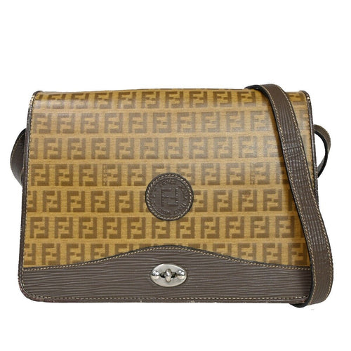 Fendi Zucchino  Canvas Shoulder Bag ()