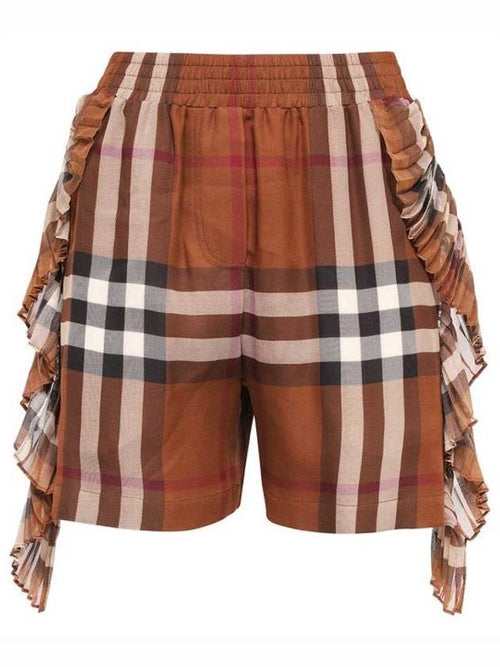 Burberry Straight Pants 8063156 A9011 DARK BIRCH BROWN CHK