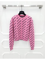 Balenciaga All over pink knit XS