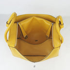 Hermes Lindy 34cm handbag 6208 yellow Silver