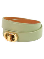 30 Montaigne Leather Bracelet Green Dior
