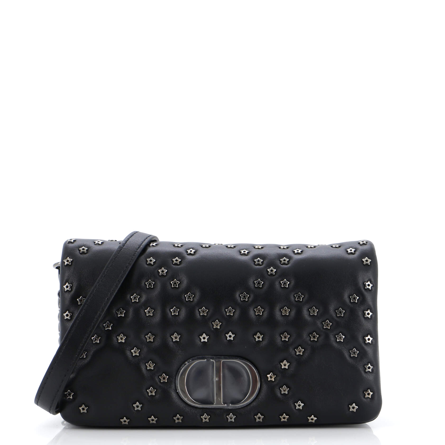 Dior Caro Bag Lucky Star Studded Macrocannage Calfskin Mini