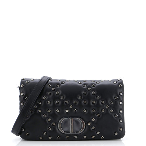 Dior Caro Bag Lucky Star Studded Macrocannage Calfskin Mini