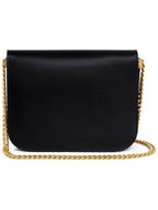 CELINE College Triomphe Shiny Calfskin Cross Bag Black