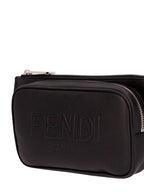 Fendi Roma Leather Belt Bag Black