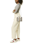 Chloe Woody Mini Canvas & Leather Tote