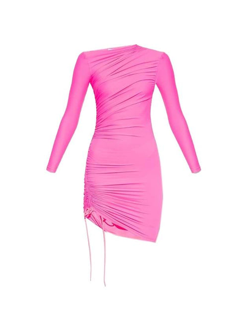 Balenciaga Women's Spandex Short Dress Pink