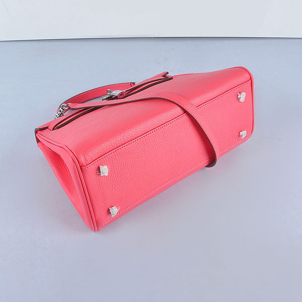 Hermes Kelly 32cm Togo Leather Handbag 6108 Lip Pink Silver