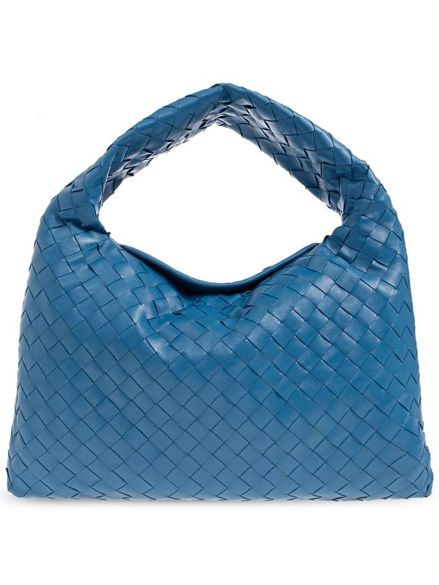 Bottega Veneta Intrecciato Small Hop Tote Bag Blue
