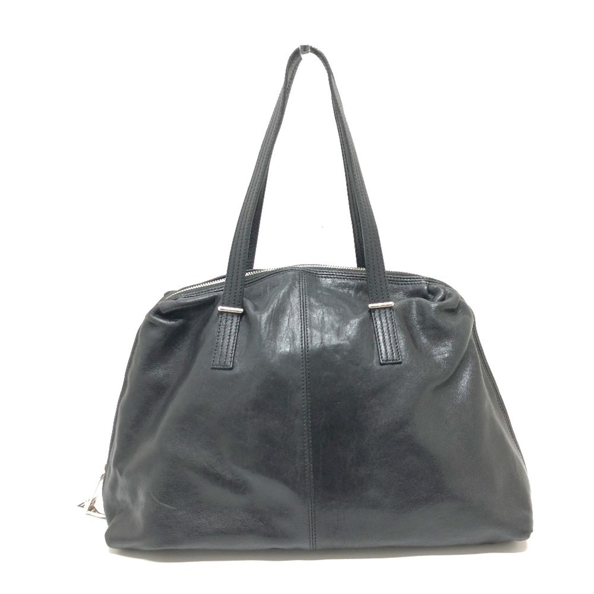 Fendi Zucca  Leather Boston Bag Handbag Tote Bag ()
