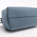 Fendi First Leather Shoulder Bag Navy 8BP137